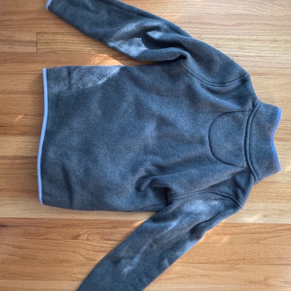 L.L. Bean Sweater Fleece Pullover Olive Green Turtleneck - Picture 5 of 6